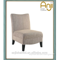 Accent Living Room Chair with Linen Fabric and Rubber Wood Legs for Furniture